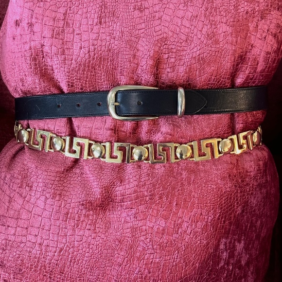 Vintage Double Wrap Leather Linea Pelle Belt - Picture 1 of 3